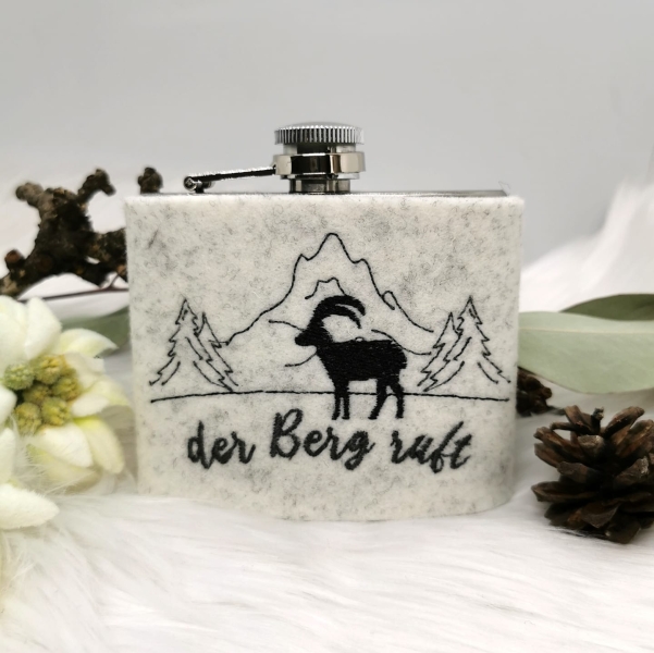 Der Berg ruft - Redwork Stickdatei